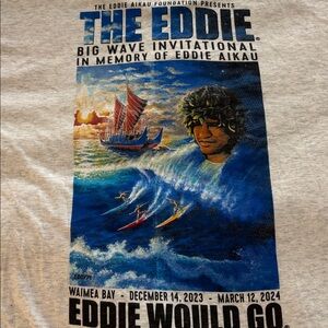 NEW Eddie Would Go 2023-24 Waimea Bay BIG WAVE INVITATIONAL Hawai'i 🏄‍♂️ Shirt
